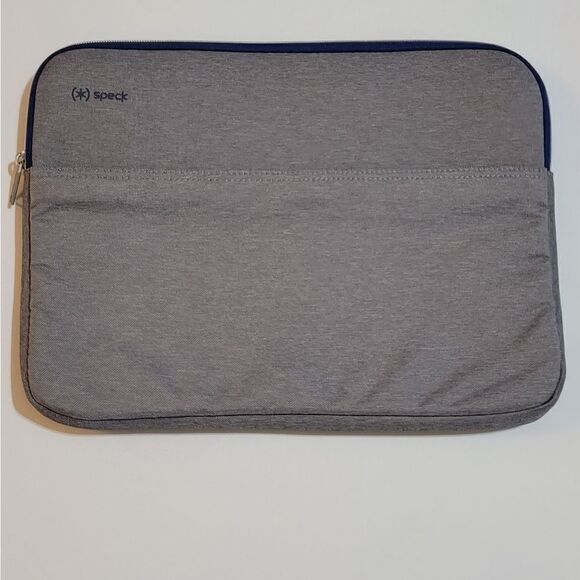 Speck Transfer Pro Pocket Sleeve for Most Tablets Up to 14" Gray / Blue - Picture 1 of 6